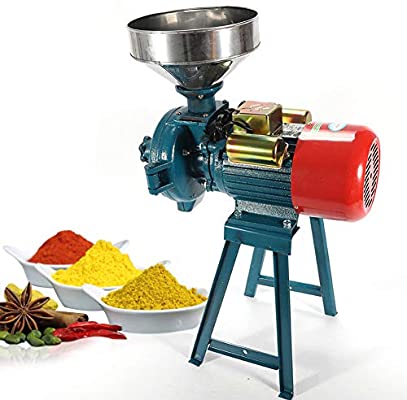 NAIZEA Heavy Duty Electric Grain Mill - Cereals Grinder, Rice, CornGrain, Coffee and Wheat (3000W)